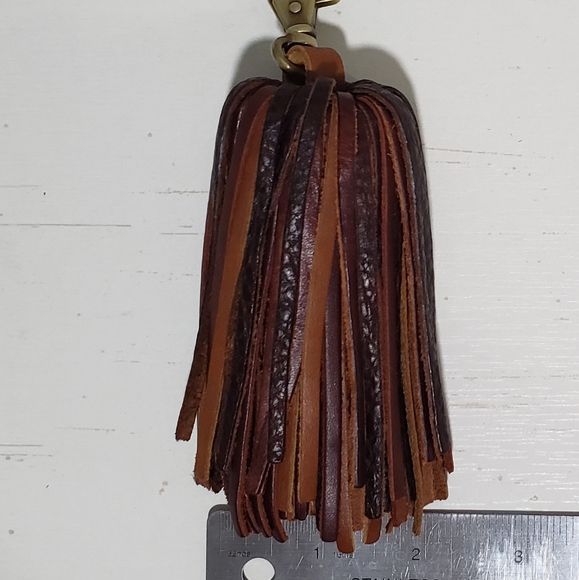 Rainbow XL Tassel in Chocolate Portland Leather Goods NEW - Picture 5 of 8